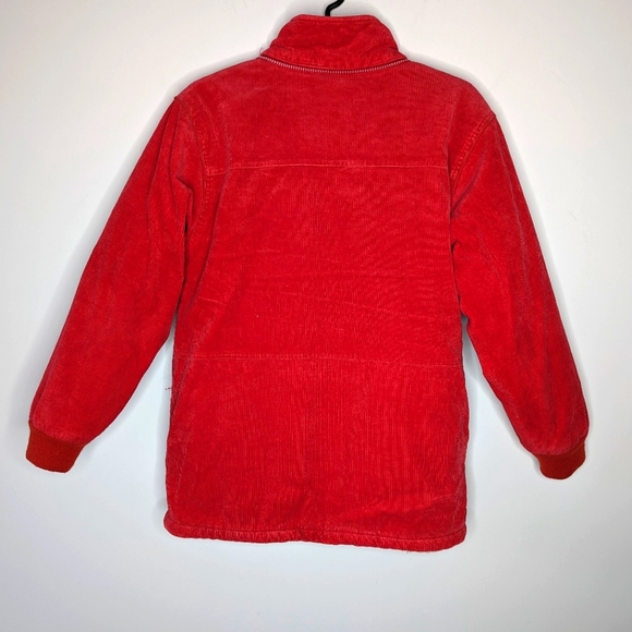 Vintage red corduroy jacket with Sherpa lining size 11 - Picture 2 of 16